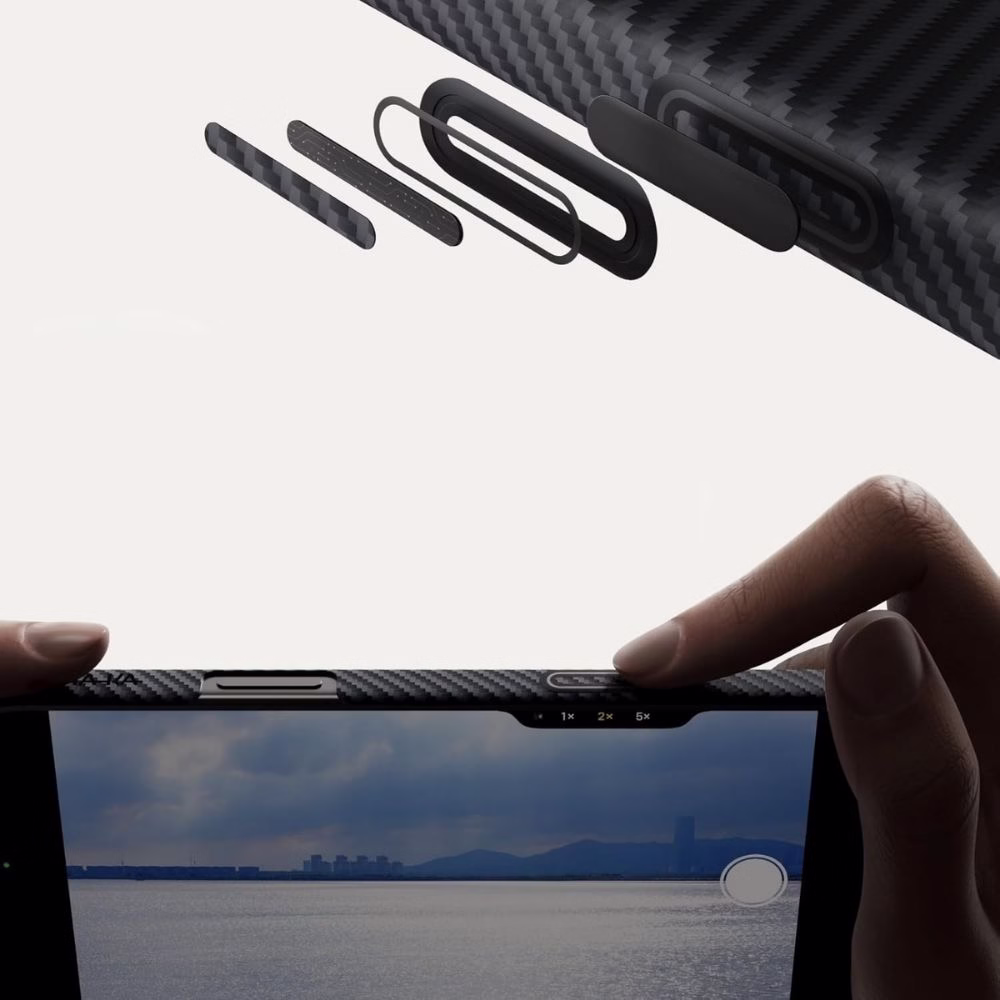 Чохол Pitaka Ultra-Slim Twill Black/Grey для iPhone 17 Pro Max - 3